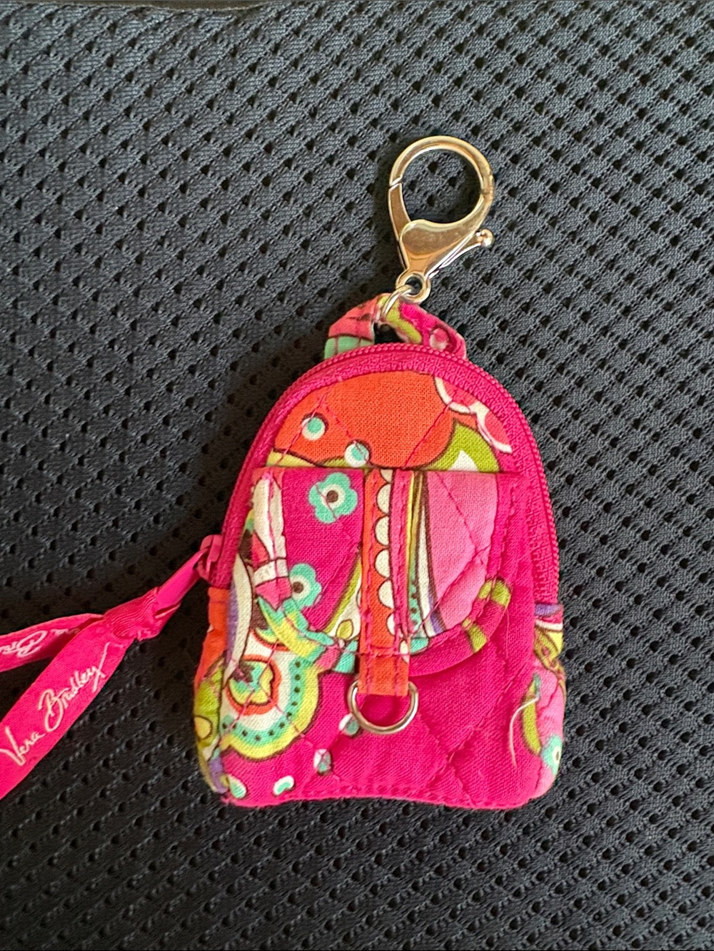 Vera Bradley Backpack Key Chain